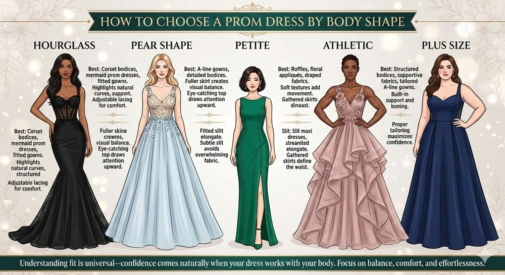 How to Choose a Prom Dress by Body Shape